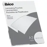 Pochettes de plastification à chaud A3 100 microns, brillantes - Ibico© - Plastifieuses