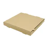 Boîte à pizza carton kraft brun neutre 33 x 33 x 4 cm – Lot de 100 - Emballage snacking
