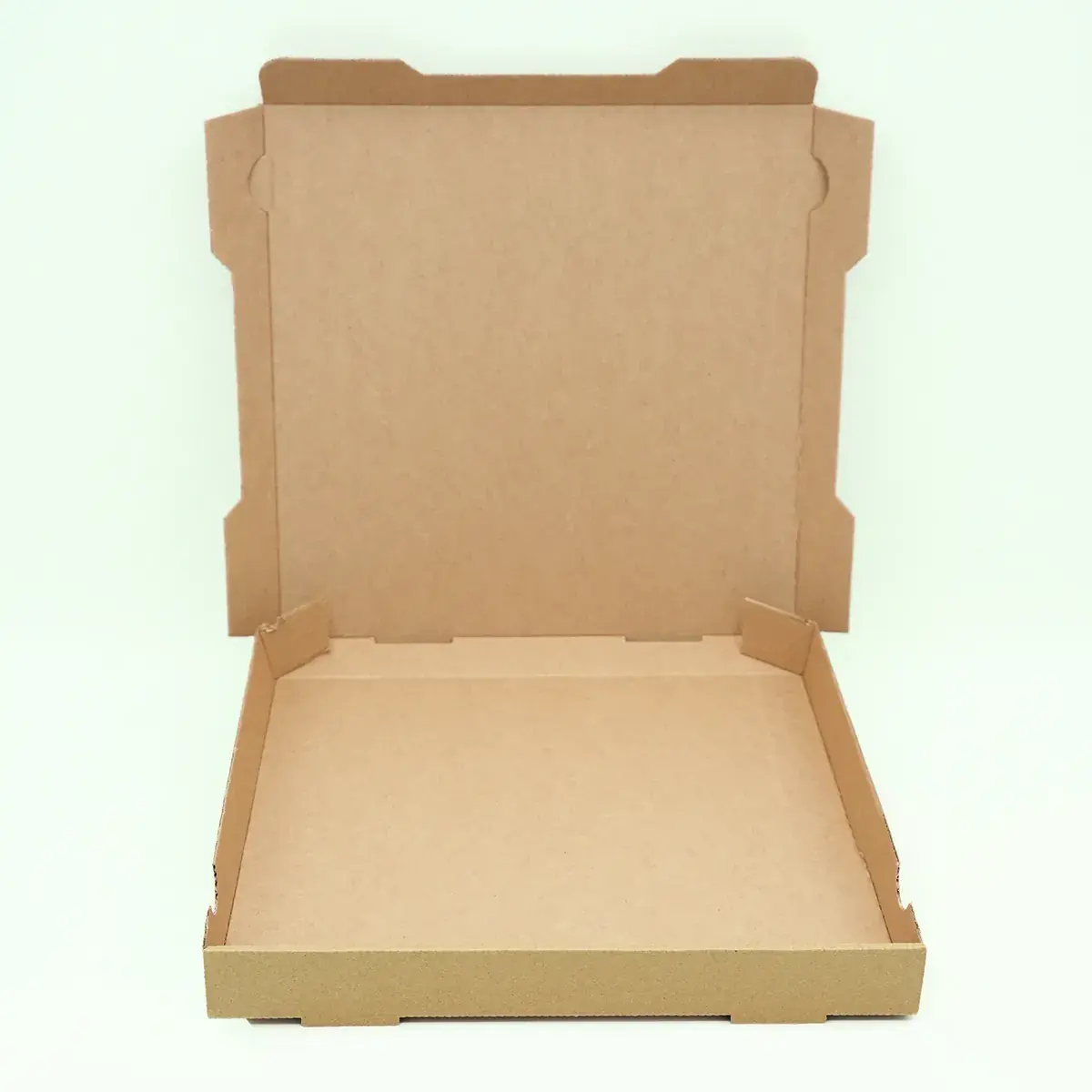 Boîte à pizza carton kraft brun neutre 33 x 33 x 4 cm – Lot de 100 - Emballage snacking-3