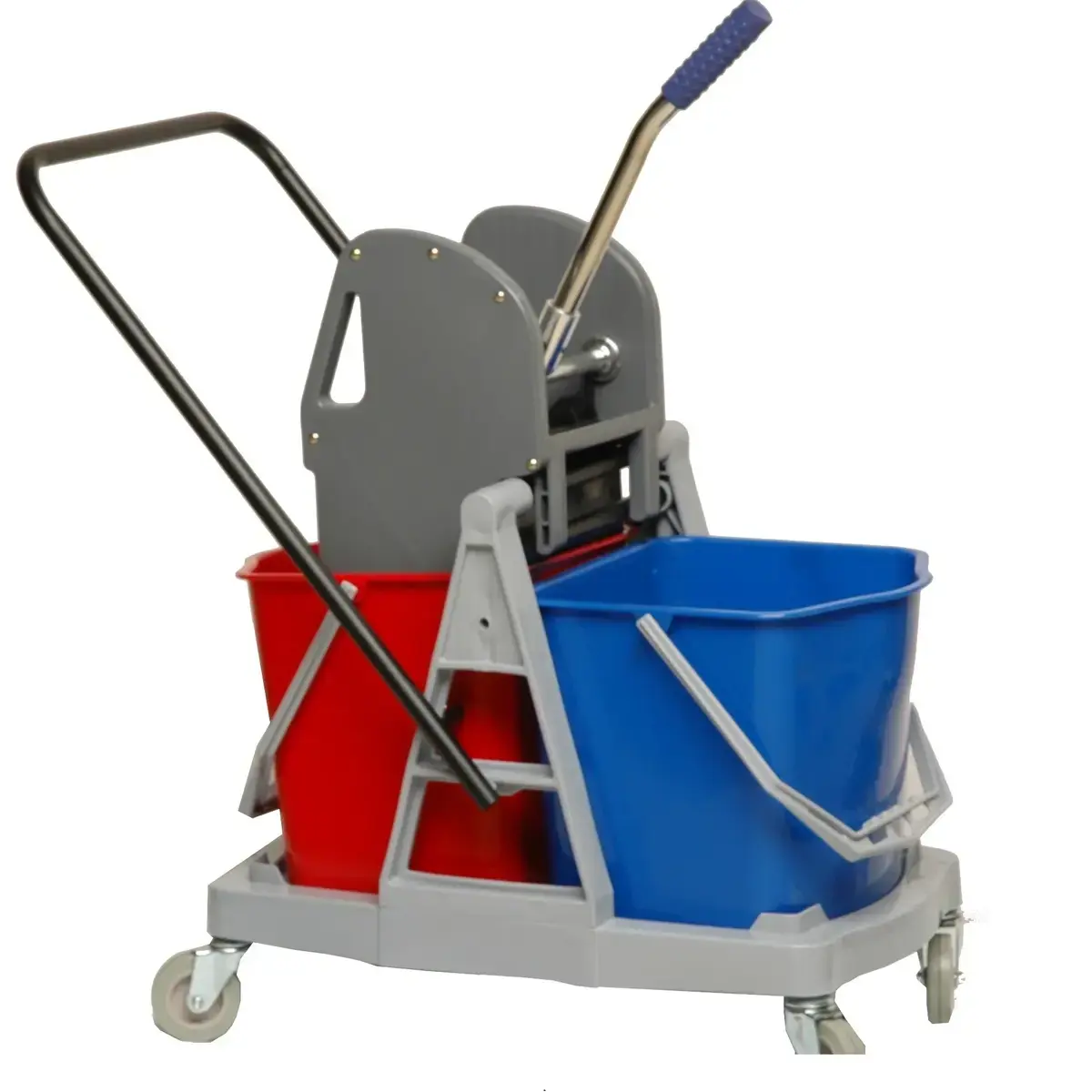 Chariot de lavage 2 seaux de 17,5 L avec presse verticale – Chariot de ménage - Entretien sols