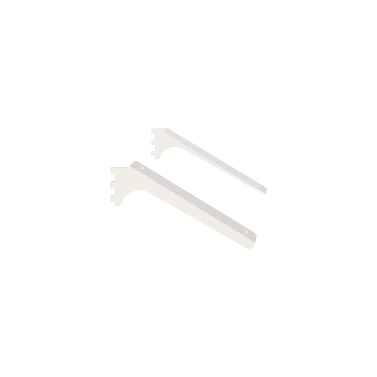 Console inclinée 16° Square pour tablette L 28 cm blanc sablé (La paire) - Ligne Square 25 blanc