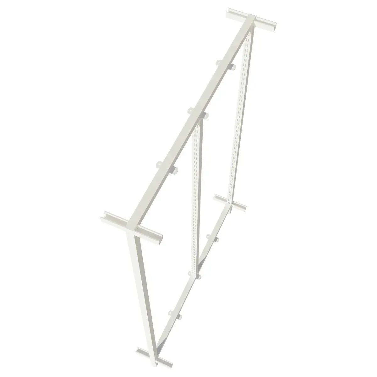 Cadre de milieu pour module central Square H 133 cm x P 90 cm blanc sablé - Ligne Square 25 blanc-3