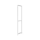 Cadres latéraux Square H 200 cm x P 46,4 cm blanc sablé (Lot de 2) - Ligne Square 25 blanc
