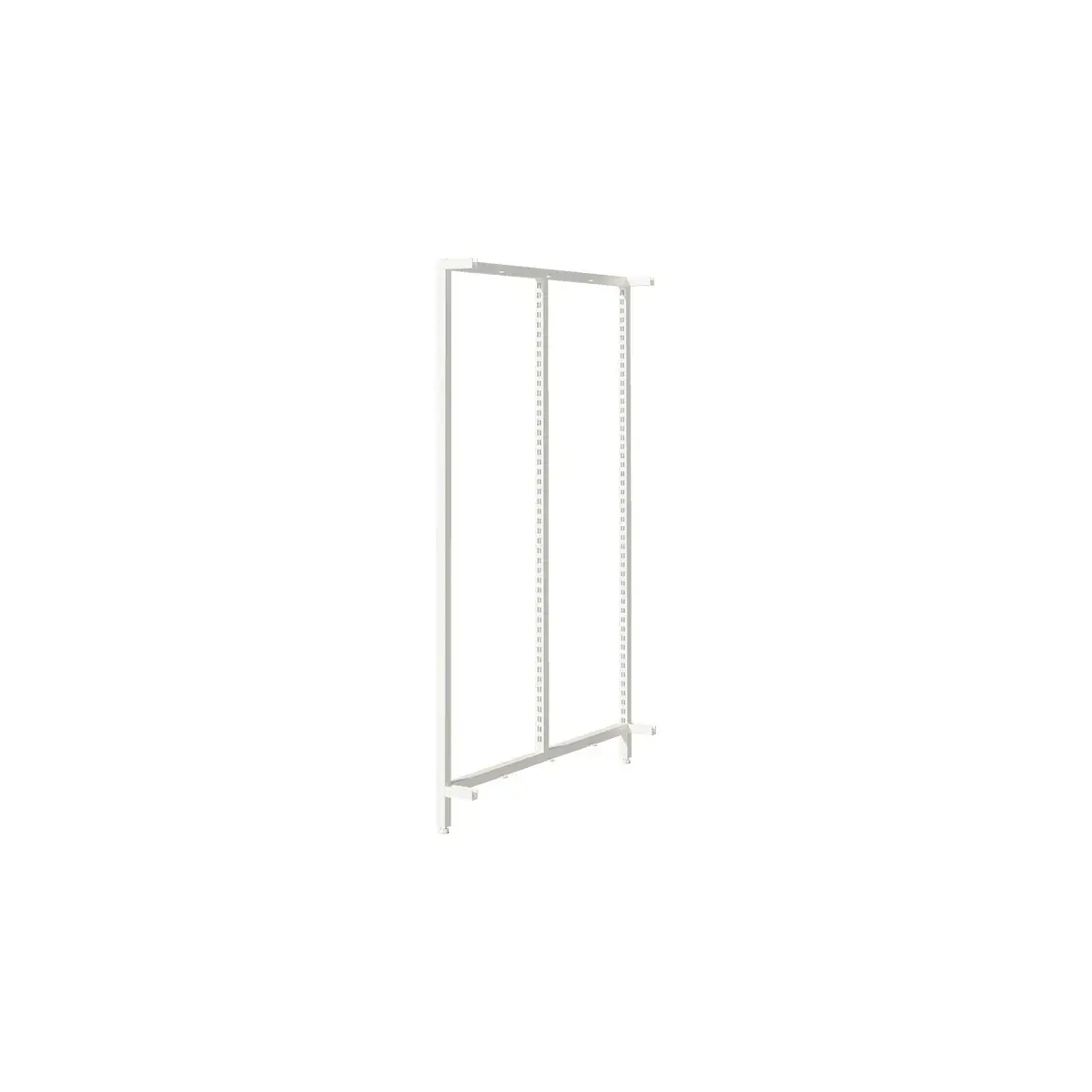 Cadres latéraux (gauche et droit) pour module central Square H 133 cm x P 90 cm blanc sablé - Ligne Square 25 blanc