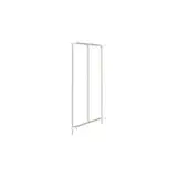 Cadres latéraux (gauche et droit) pour module central Square H 133 cm x P 90 cm blanc sablé - Ligne Square 25 blanc