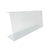 Vitrine de protection alimentaire en U transparente L 100 x P 20 x H 43 cm – PET 4 mm - Vitrines alimentaires
