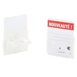 Porte-étiquette bouteille Clipocol 5 x 2 x 4,1 cm - Support étiquette pour goulot bouteille de vin - Lot de 50 - Porte-étiquettes bouteilles, Ardoises de cave