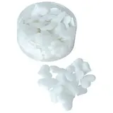 Coeur tissu blanc autocollant 3 cm - Sticker coeur - Paquet de 80 - Accessoires et Objets déco