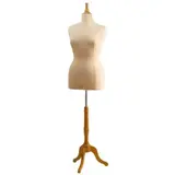 Mannequin couture femme - buste couture femme grande taille XXL, pied tripode, beige - Bustes mannequins femmes