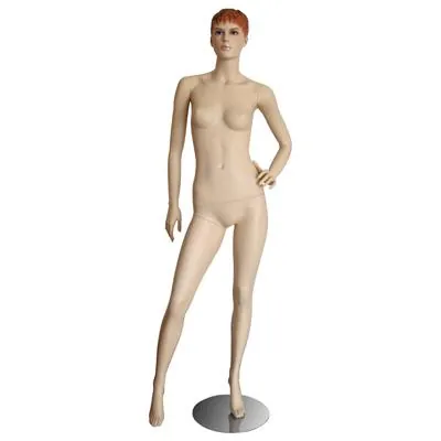 Mannequin femme, cheveux sculptés, main gauche sur la hanche - Mannequins femmes