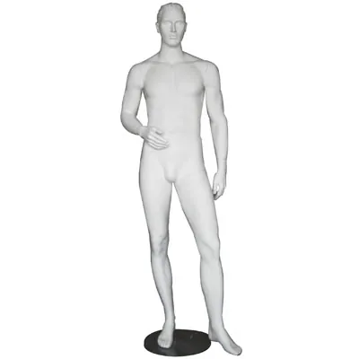 Mannequin homme, cheveux sculptés, bras droit plié - Mannequins hommes
