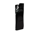 Sac plastique poignées découpées renforcées PEBD 55µ 25 x 38 x 4 cm - Noir - Lot de 100 - Sacs plastique unis, poignées découpées