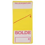 Étiquettes adhésives Soldé Spécial chaussures 3 x 7 cm - Lot de 500 - Étiquettes adhésives Soldes, Étiquettes promotionnelles