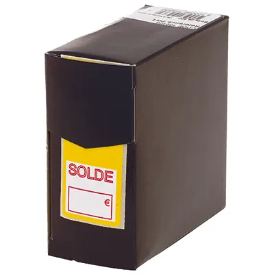 Étiquettes adhésives Soldé Spécial chaussures 3 x 7 cm - Lot de 500 - Étiquettes adhésives Soldes, Étiquettes promotionnelles-2