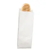 Sac panini papier kraft blanc neutre ingraissable 10 x 4 x 28 cm - Sachet panini - Lot de 1000 - Emballage sandwich