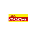 Affiche promo ouverture Prix Ouverture 68 × 28 cm rouge / jaune - Affiches Soldes, Panneaux soldes