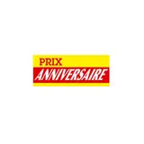Affiche promo Prix Anniversaire 68 × 28 cm rouge / jaune - Affiches Soldes, Panneau soldes