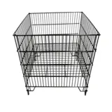 Bac soldeur fil noir pliable 60 x 40 x 79 cm - Bac de fouille - Table de fouille - Bacs soldeurs, Bacs de fouille
