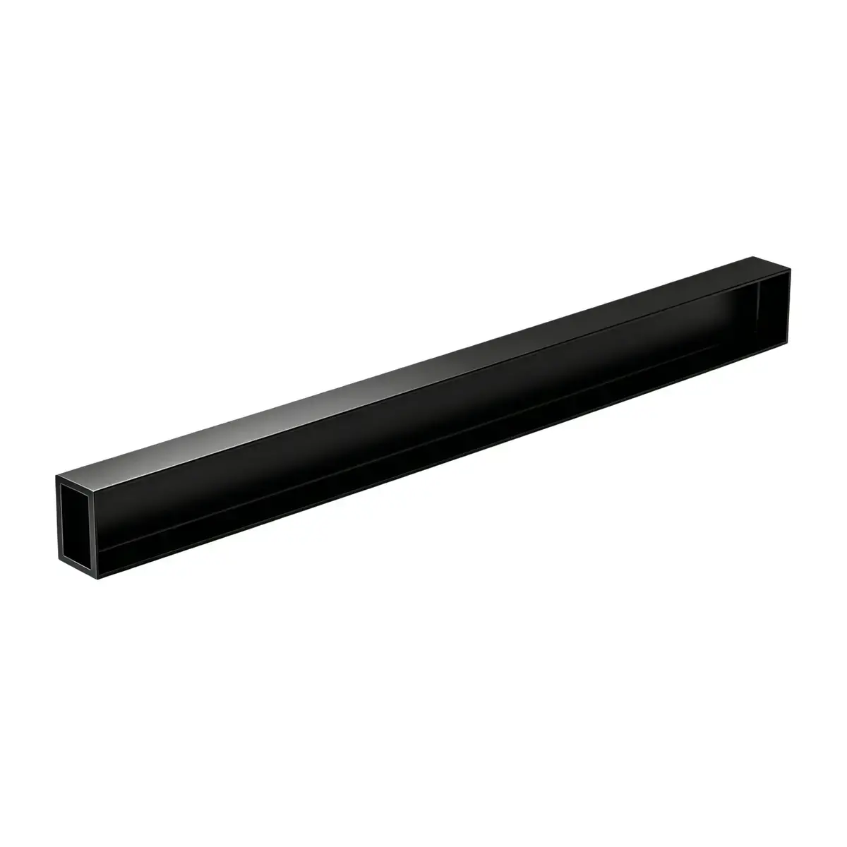 Barre de charge L 99 cm section 30 x 15 mm métal ép. 1,5 mm - Barre de charge pour gondole magasin - Noir - Barres de charge