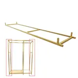 Cadre latéral Square doré – L 62,8 x P 46,4 x H 240 cm