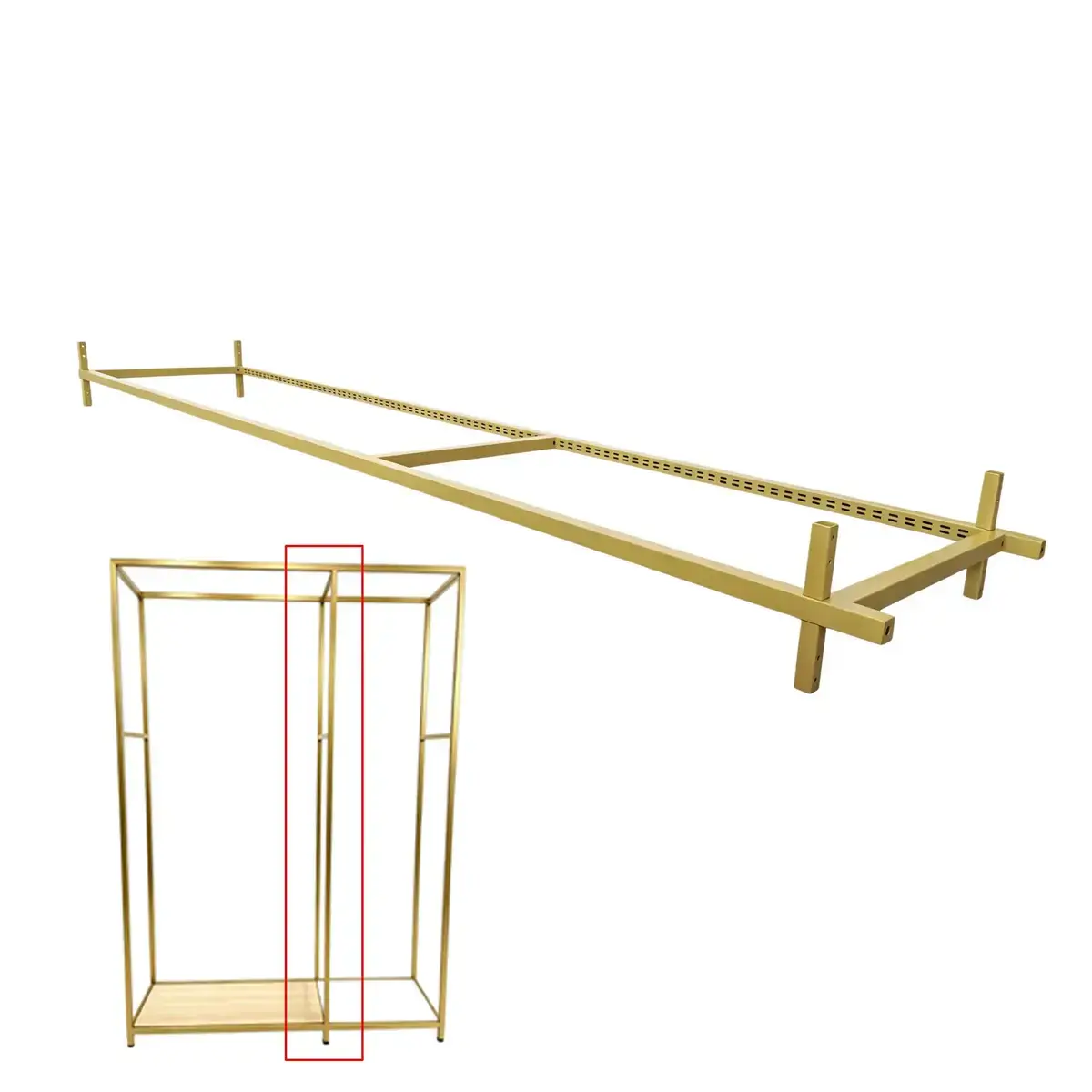 Cadre central Square doré – L 62,8 x P 46,4 x H 240 cm - Ligne Square 25 or
