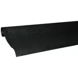 Nappe damassée déperlante - Nappe jetable - Nappe papier - Noir - Rouleau de 1,18 x 25 m
