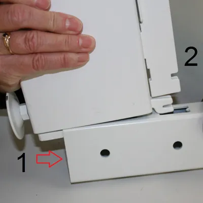 Embase pour montant - Ligne Store blanc pas de 50 mm-2
