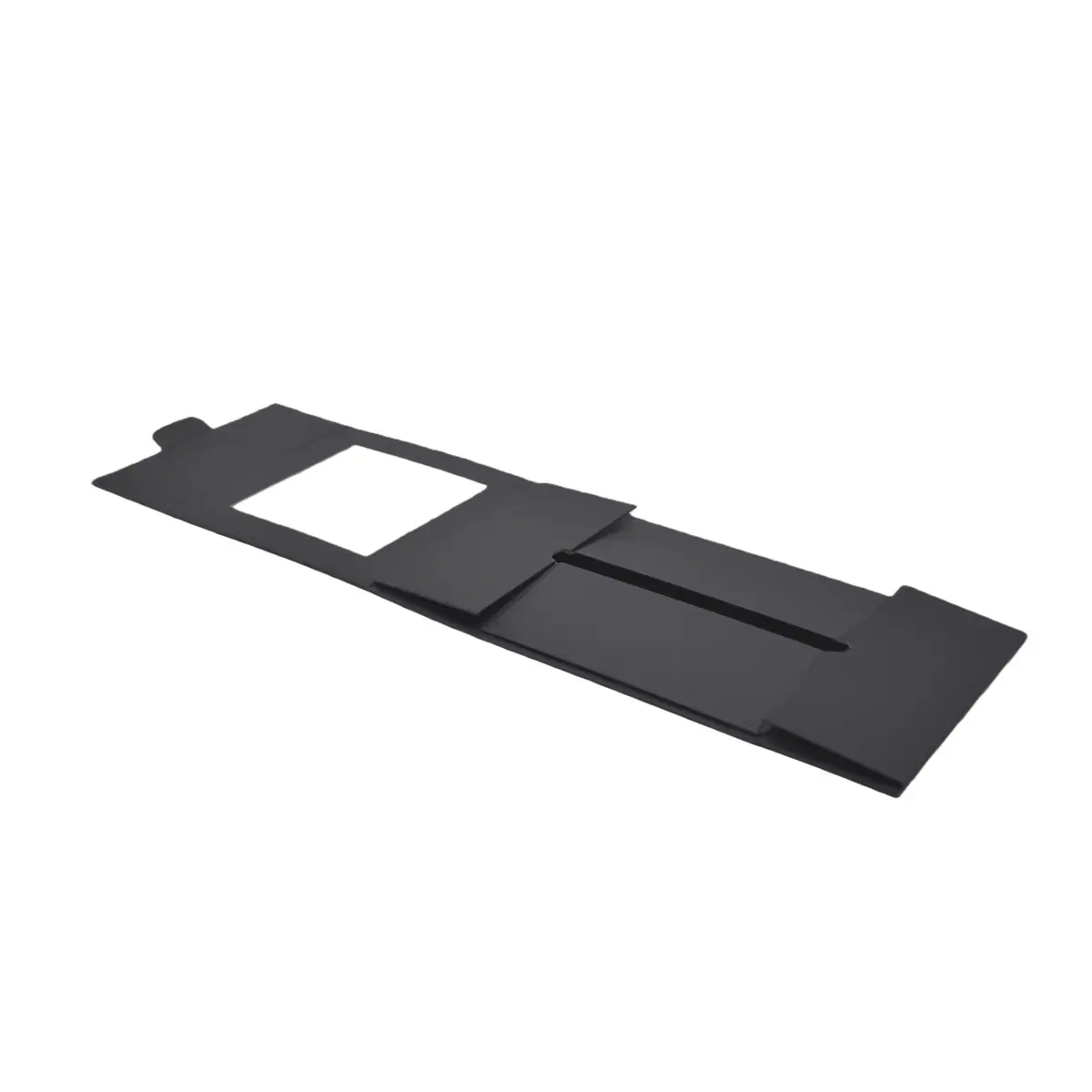 Boîte carton noire à fenêtre 22 x 22 x 10 cm - Boîte cadeau noire à fenêtre - Lot de 5 - Boites cadeaux carton pliables-4
