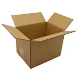 Caisse carton - Caisse américaine carton hauteur variable - carton simple cannelure 30,5 x 20,5 x 10/20,5 cm – Lot de 10 - Caisses américaines cartons
