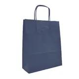 Sac kraft blue navy poignées torsadées 35 x 14 x 45 cm 100 g/m² – Grand sac papier pour vêtements – Paquet de 100 - Bord de mer
