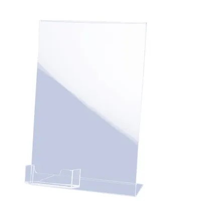 Porte-brochures 1 case A4 + 1 case cartes de visite - Porte-brochures de comptoir