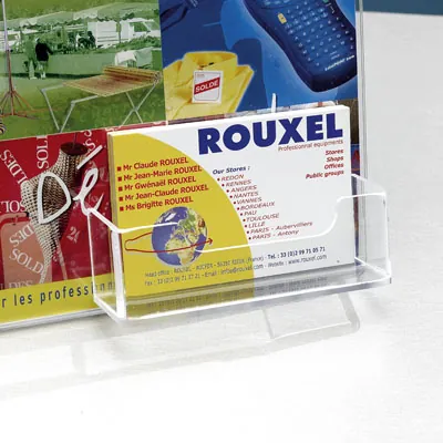 Porte-brochures 1 case A4 + 1 case cartes de visite - Porte-brochures de comptoir-3