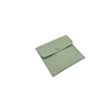 Pochette bijoux suédine avec pression 6,5 x 6,5 cm – Sachet Bijoux - Vert - Paquet de 20 - Pochettes bijoux, Support bijoux