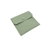 Pochette bijoux suédine avec pression 8 x 8 cm – Sachet Bijoux - Vert - Paquet de 20 - Pochettes bijoux, Support bijoux