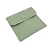 Pochette bijoux suédine avec pression 10 x 10 cm – Sachet Bijoux - Vert - Paquet de 20 - Pochettes bijoux, Support bijoux