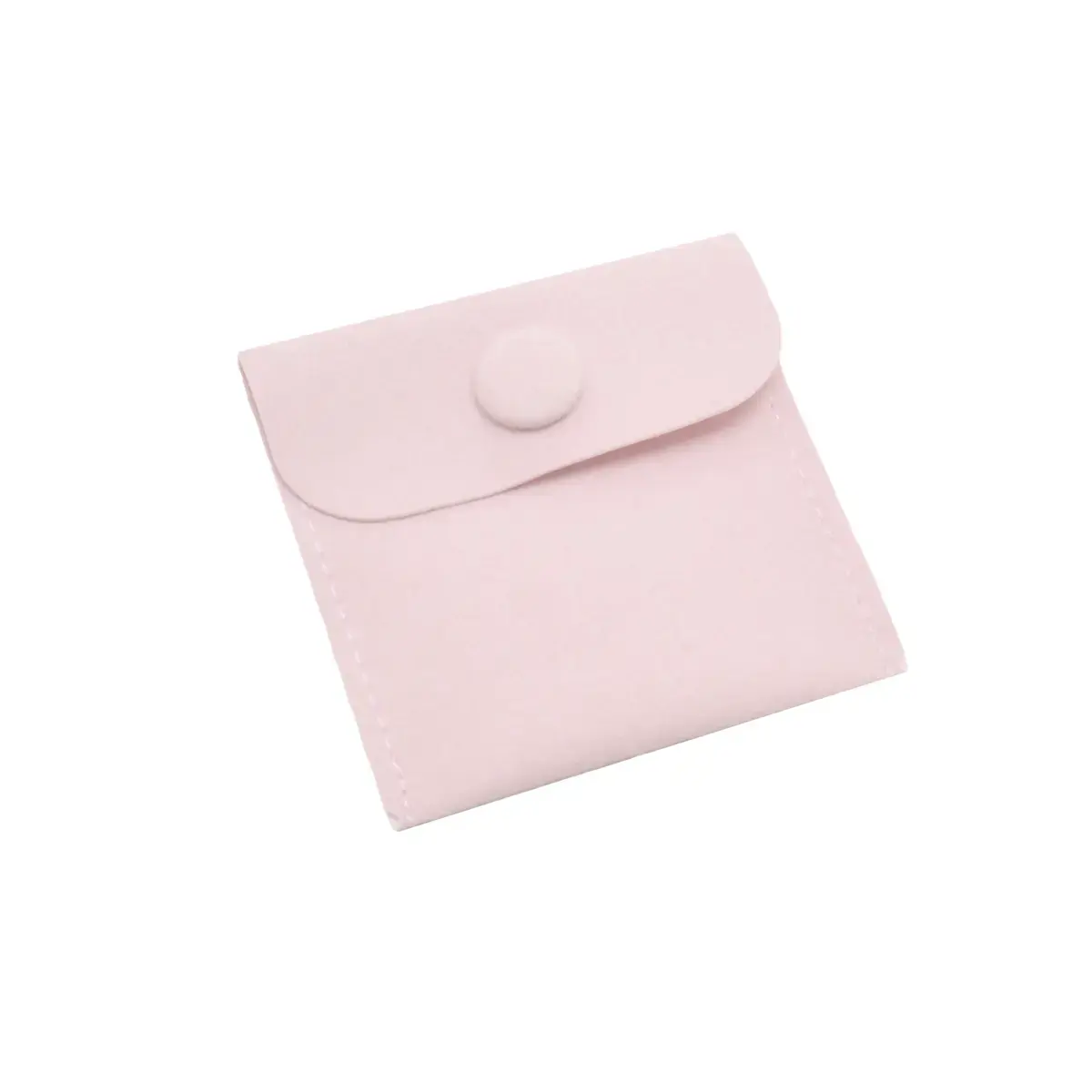 Pochette bijoux suédine avec pression 8 x 8 cm – Sachet Bijoux - Rose - Paquet de 20 - Pochettes bijoux, Support bijoux