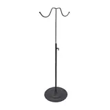 Présentoir réglable porte sac 2 bras H 40 à 73 cm métal noir - Présentoir sac à main - Présentoirs sacs et portefeuilles