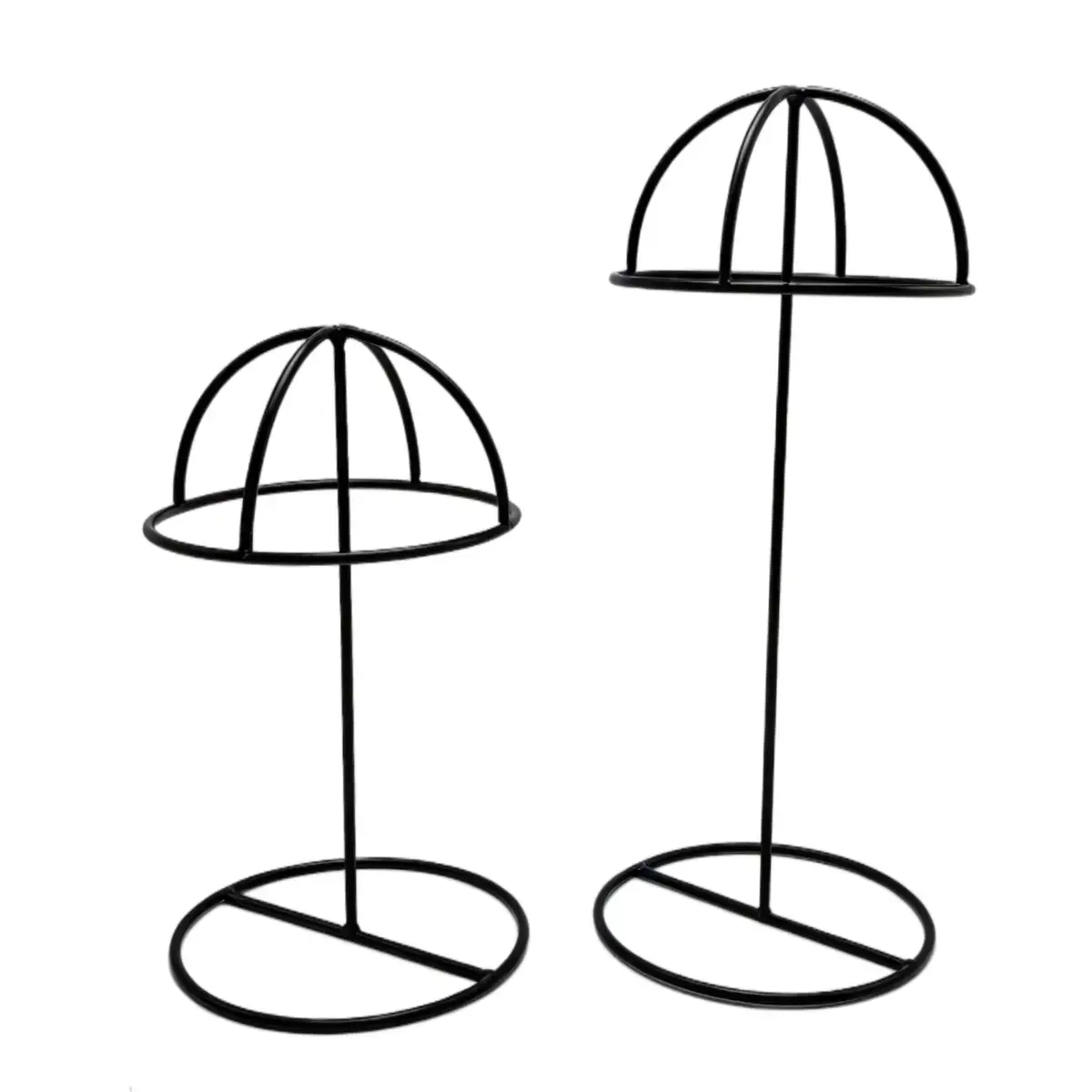 Présentoir chapeau en métal noir Ø 15 x H 26 cm - Présentoirs divers-2