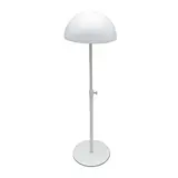 Présentoir chapeau métal blanc mat demi cercle réglable H 32 à 54 cm - Présentoir casquette - Présentoirs divers