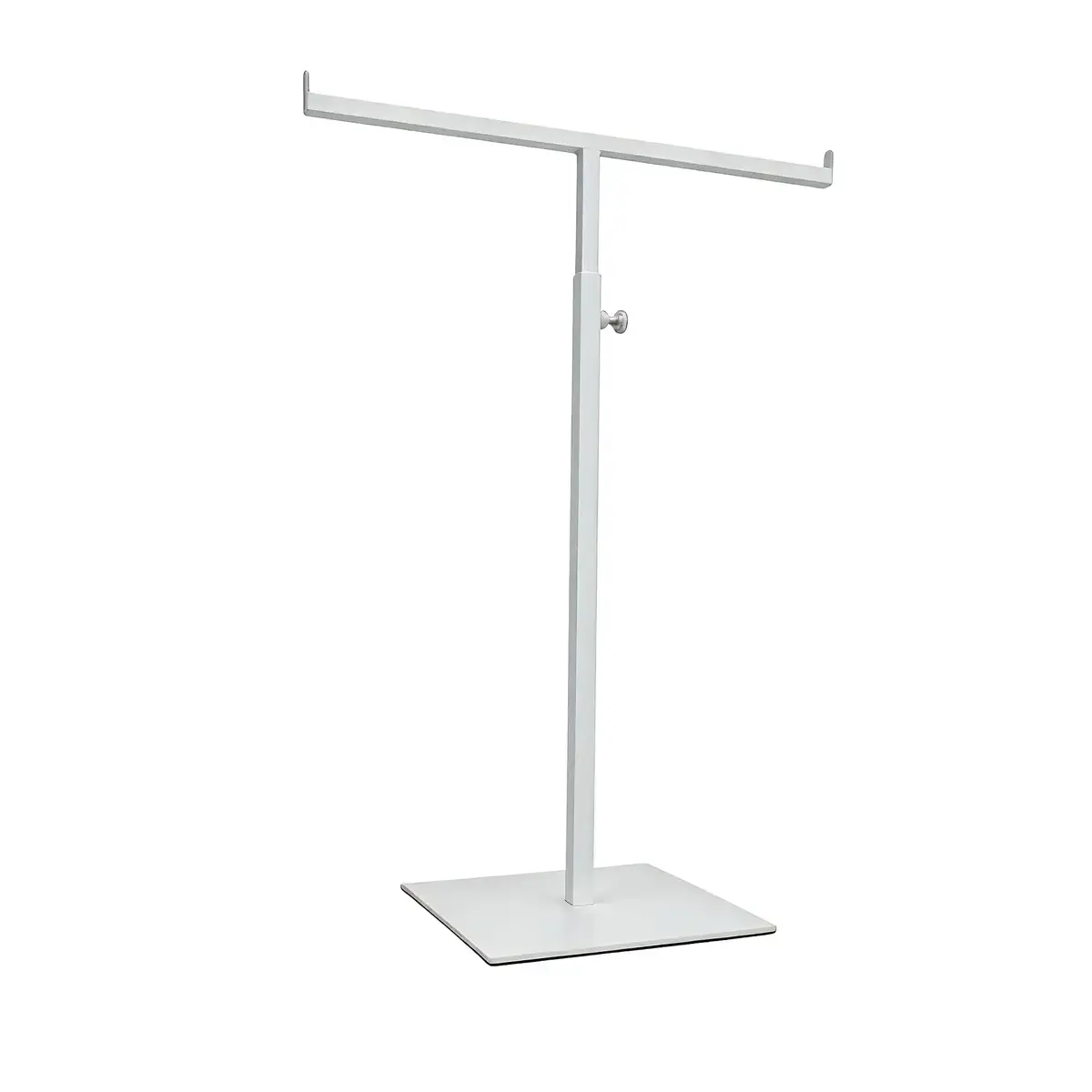 Présentoir réglable porte sac en T H 35 à 63 cm métal blanc – Présentoir sac à main - Présentoirs sacs et portefeuilles