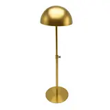 Présentoir chapeau métal doré demi cercle réglable H 32 à 54 cm - Présentoir casquette - Présentoirs divers