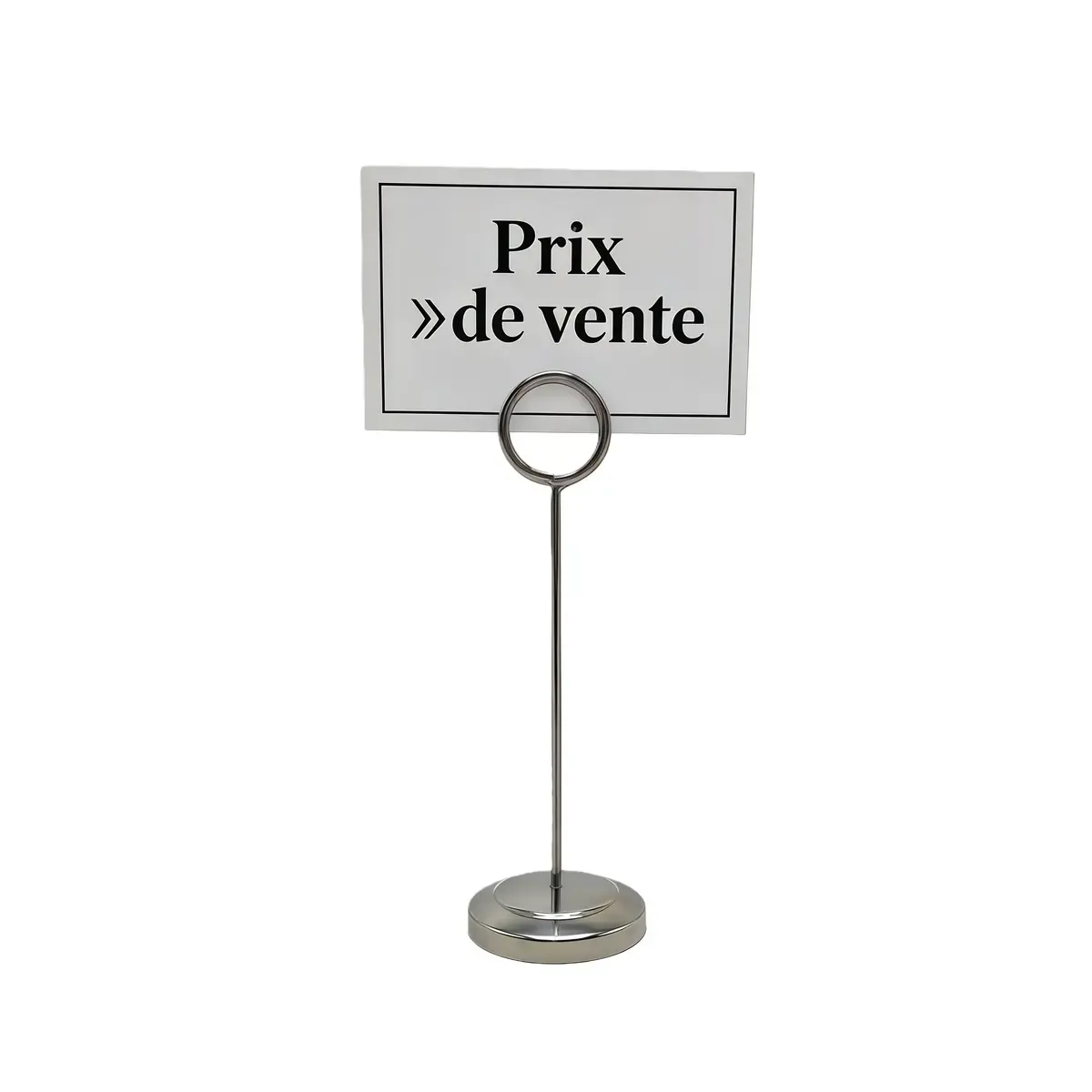 Porte-étiquette inox ø 5 x H 15 cm – Support numéro de table - Porte numéro de table - Lot de 5 - Porte-affiches à poser-2