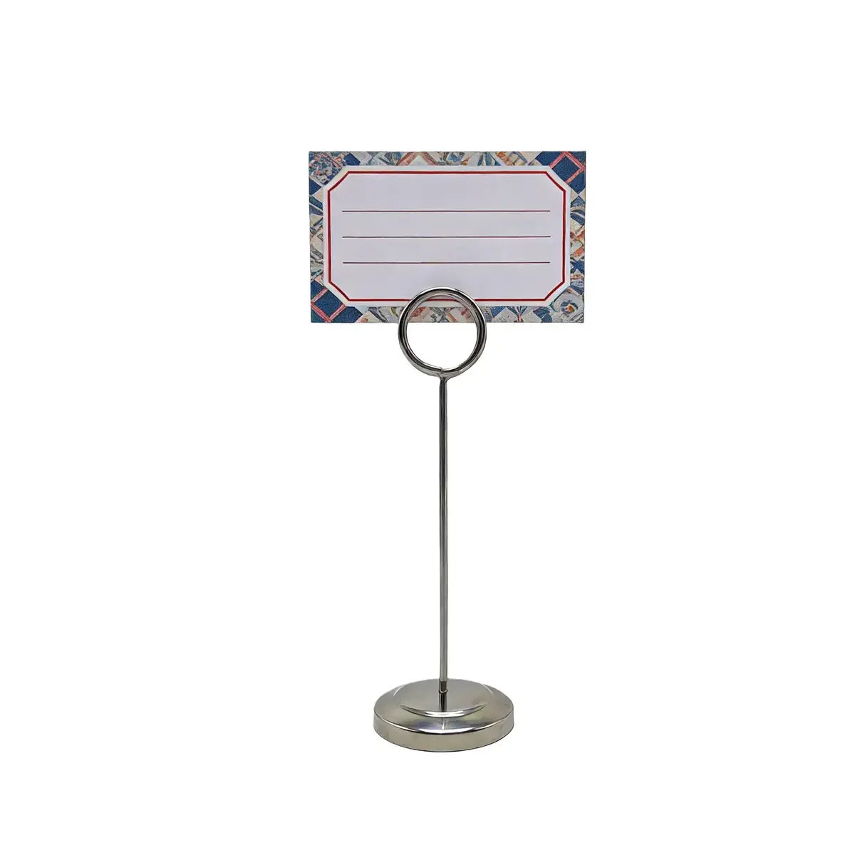 Porte-étiquette inox ø 5 x H 15 cm – Support numéro de table - Porte numéro de table - Lot de 5 - Porte-affiches à poser-3