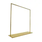 Portant vêtement droit fixe doré avec étagère L 120 x P 40 x H 160 cm - Portants à vêtements droits