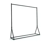 Portant vêtements droit fixe noir L.150 x P.40 x H.160 cm - Portants à vêtements droits