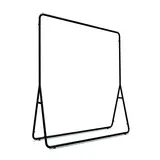 Portant vêtement droit minimaliste fixe noir – L 120 x P 40 x H 160 cm - Portants à vêtements droits