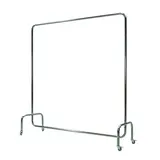 Portant droit inox avec roulettes L.150 x P.40 x H.160 cm - Portants à vêtements droits
