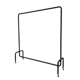 Portant droit noir avec roulettes L.150 x P.40 x H.160 cm - Portants à vêtements droits