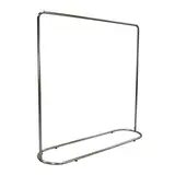 Portant droit fixe inox L.150 x P.40 x H.160 cm - Portants à vêtements droits