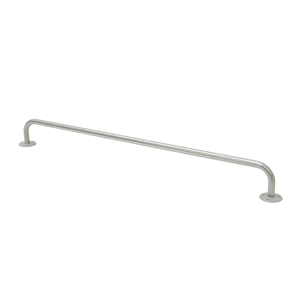 Barre de penderie déportée en inox L 100 x P 12 cm - Accessoires muraux